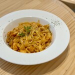 emmy cafe - エビトマトクリームパスタ