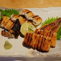 炭焼鰻 寝床 福島店 - 木曽三川うなぎ：ハーフ&ハーフ