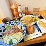 ふる里うどん  - 本日は奮発して、スペシャルランチ☆