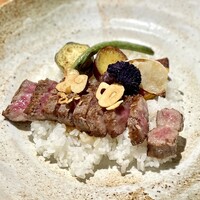 森の鉄板ダイニング まるやま苑 - はちみつ牛ステーキ丼