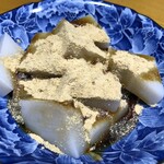 船橋屋 亀戸天神前本店 - きな粉→黒蜜→追いきな粉
