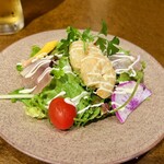 知喜多 - 海老と生ハムのサラダ