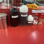 ラーメン福 - 食べたら台の上に食器類を置いてあげると良いかと。