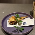 焼鳥 燃暖 - 手羽先　中にフォアグラが！