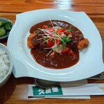久良運 - 料理写真:デミカツ定食