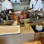 天ぷら定食 まきの - カウンターから、わくわく！