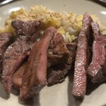 たん焼 忍 - たん焼き＋ 白菜のお漬物。