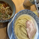 麺屋 喜八 - 昆布水つけ麺（1.5玉）
