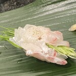 すし辰の立ち食い - 鯛芽ねぎ柚子塩