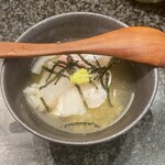 すし辰の立ち食い - 鯛茶漬け