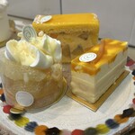 パティスリー リョーコ - 左グレープフルーツとホワイトチョコレートのタルト