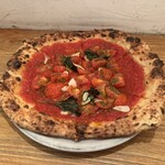 築地トゥットベーネ - ランチのピザのマリナーラ　1300円