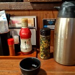 ふくの鳥 - 卓上の調味料