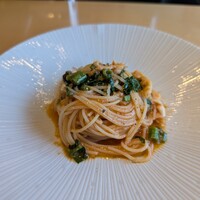 テアトロ ディ マッサ - 北寄貝と空芯菜のパスタ