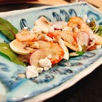 心一 - 北海シマエビ もも マッシュルーム 石鯛 サラダ