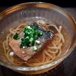 茜坂大沼 - 冷やし鰊蕎麦　ホロホロなのにに崩れていない鰊が強烈。絶品のお蕎麦とお出汁で最高 !！