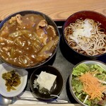 おそば 増田屋 - ミニカレー丼セット900円