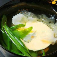 丸玉豆腐 すっぽんのスープ 白きくらげ 九条ねぎ