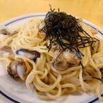 関谷スパゲティ - ホタテとキノコのワサビクリーム