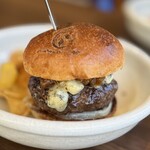 なぎさのハンバーガー - 無花果ジャムとゴルゴンゾーラのチーズバーガー