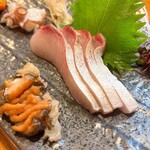 サザエ、イナダ