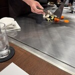 いぶき野 びーふ亭 - 目の前で調理