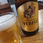 葡萄舎 - エビスビール@600円