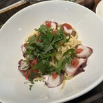 アヒージョとパスタ  - 