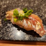 鮨 楽一 - 真鯵にぎり