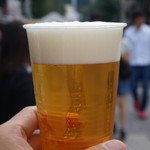14.09飛騨の味祭り会場にて　生ﾋﾞｰﾙ300円