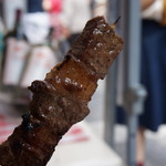 14.09飛騨の味祭り会場にて　A5等級飛騨牛串300円