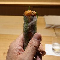 ひがしやま 司 - 揚げ鮎の生春巻き