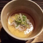 八十八 - お通し　赤茄子としらすの茶碗蒸