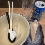 そばとポークたまごおにぎり - 完飲完食٩(ˊᗜˋ*)و♪﻿