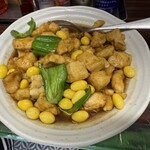 栄蘭飯店 - 料理写真:ぎんなん鶏肉炒め