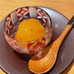 銀座 静香庵 - 甘味の梅の蜜煮