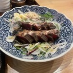 藁焼き鰹たたき明神丸 - タレたたき