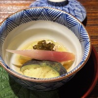 おみ乃 神谷町 - 伊達鶏胸肉、加賀太きゅうり、みょうが