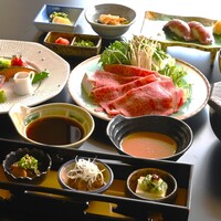 米沢牛サーロイン万福御膳(しゃぶしゃぶ)