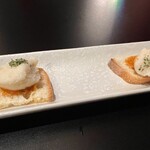 イタリアン チャイナバル村塾 - アミューズは鱈のブランダード