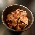 イタリアン チャイナバル村塾 - 砂ずりのうま辛紹興酒漬け490円