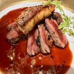 イタリアン チャイナバル村塾 - 牛フィレ肉のグリエ　ロッシーニ風2700円