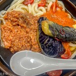 麺紡 - あい盛りぶっかけ＋茄子