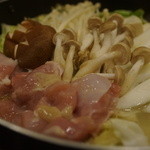 個室×鶏料理 鶏こまち　さかいや - コラーゲン鍋（ビフォー