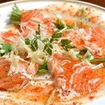 Toro salmon carpaccio