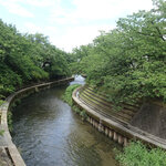 天麩羅 たか乃 - 店の前を流れるいたち川