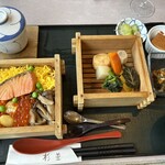 れすとらん杉並 - 鮭ときのこのせいろ飯御膳
