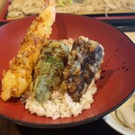 そば吟 - 海老天丼と蕎麦のセット