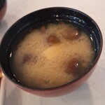 黒岩荘 - お味噌汁はなめこ