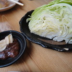 秋元屋 - ２０１４年９月再訪・味噌キャベツ